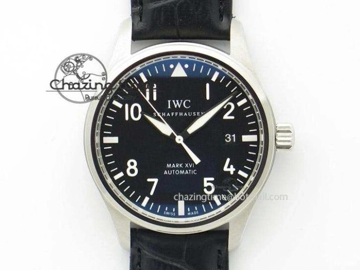 MIROTIME 0315 Mark XVIII IW327006 Titanium M+F 1:1 Best Edition Black Dial on Brown Leather Strap A Efficient 7052